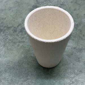 Clay crucible, 30 gram 4 1/8"H x 3 5/8" W