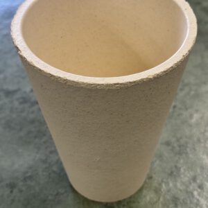 Clay crucible, 50 gram wide multi-shot, 5 1/4"H x 4" Wide at mouth